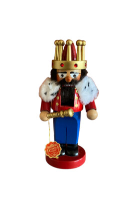STEINBACH CHUBBY KING S134 RED GERMANY NUTCRACKER 12'' VERY RARE With Box