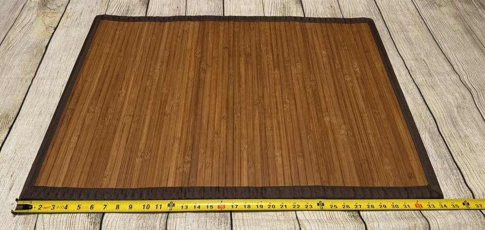 Preciosa NUEVA Alfombra de Bambú Anji Mountain Alfombra 34" x 23" Baño Cocina Antideslizante Foto 2 de 4