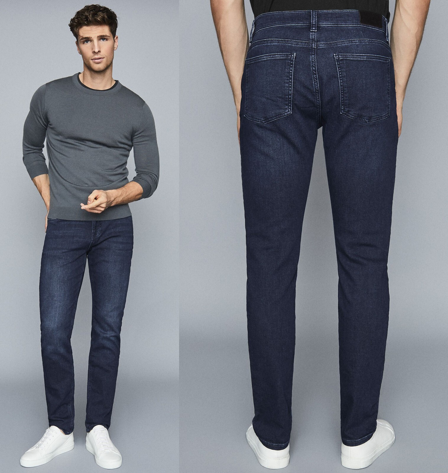 Denim Trousers In Indigo Dark Blue