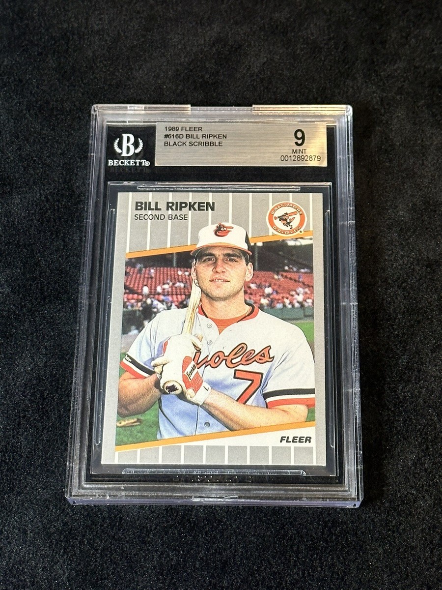 1989 Fleer #616 BILL RIPKEN BGS 9 (MINT) - Baltimore Orioles