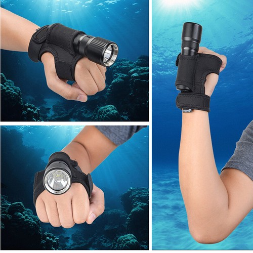 High Quality Wrist Arm Nylon Holster Flashlight Gloves for Diving Hunting - Picture 2 of 9