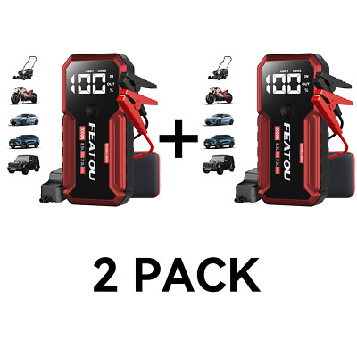 Featou 5000A Car Jump Starter Booster Jumper Portable Power Bank Battery Charge