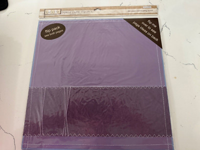 Colorbok Kolette 2PG Dimensional Layered Paper Flip Pack Grape Scrapbooking
