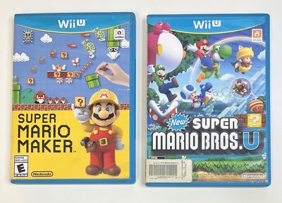 Super Mario Maker Wii U Mario Maker Wii U Wii U Games Lot (2