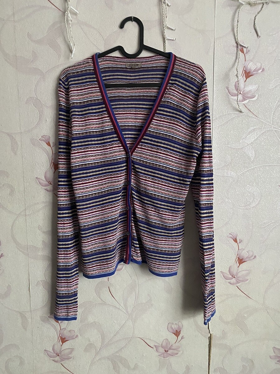 Jigsaw Sale Cardigans Jigsaw Women Multi Striped Cardigan Size M UK