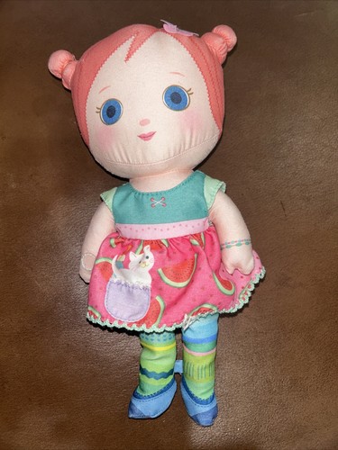 ZAPF Creation Karia Mooshka Watermelon Cat Plush Doll 10" Stuffed Plush Girl - Picture 2 of 3