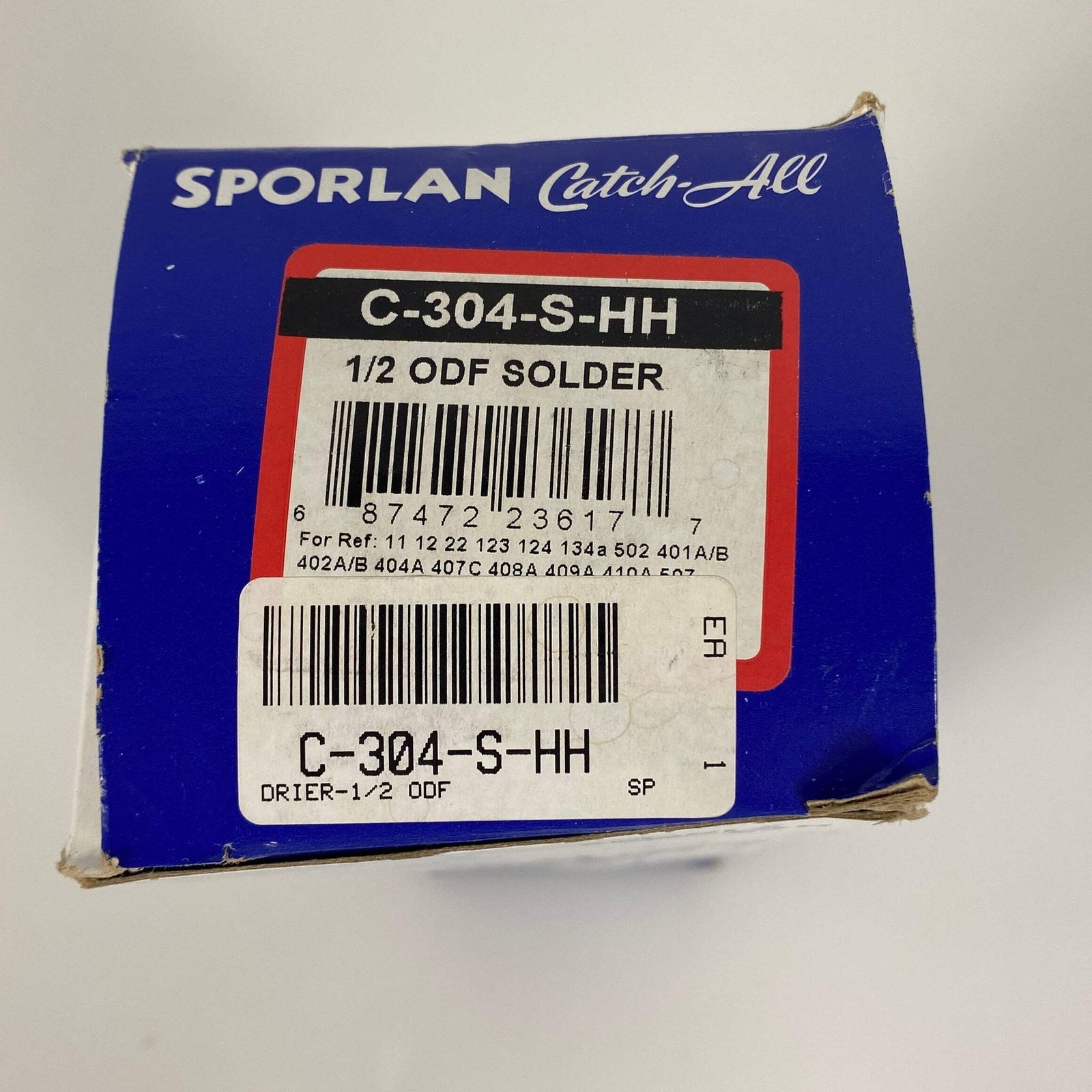 Sporlan "Catch All" #C-304-S-HH 1/2" ODF Solder Drier Filter