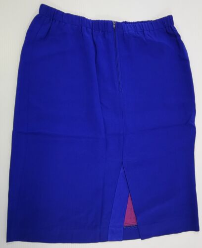 Vintage Bassonelli Blue Women Party 2-Piece Skirt Suit Set Size 16 - Picture 15 of 15
