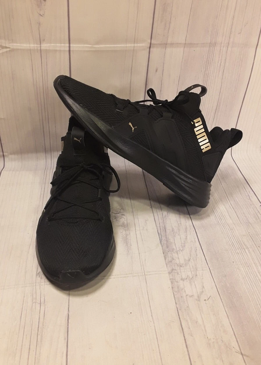 Puma 195429 02 Sneakers da corsa da donna in schiuma morbida optmal comfort 7 5 ~Nero Oro