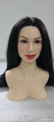 man sex dolls Realistic Silicone Sex Doll Head Masturbator Real Oral Sex Toy Mobile Jaw  Tongue