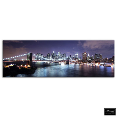 NYC Brooklyn Bridge   City BOX FRAMED CANVAS ART Picture HDR 280gsm