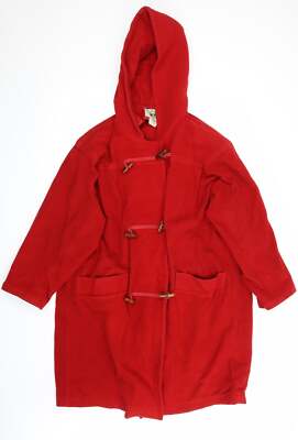created Damen Jacke Mantel rot Größe L Klettverschluss