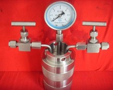 25-200ml Hydrothermal synthesis Autoclave Reactor vessel inlet outlet gauge 6Mpa