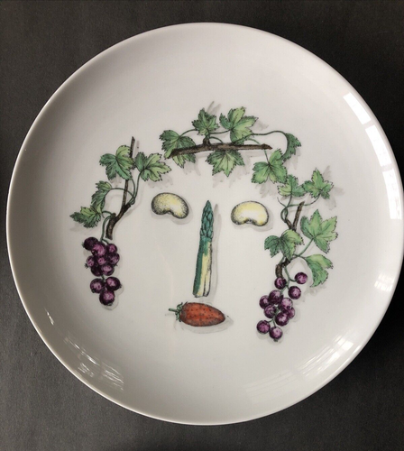 Milano Italia~PIATTI VISO PIERO FORANSETTI VERDURE (Legumi)~Dipinti a mano - Foto 5 di 11