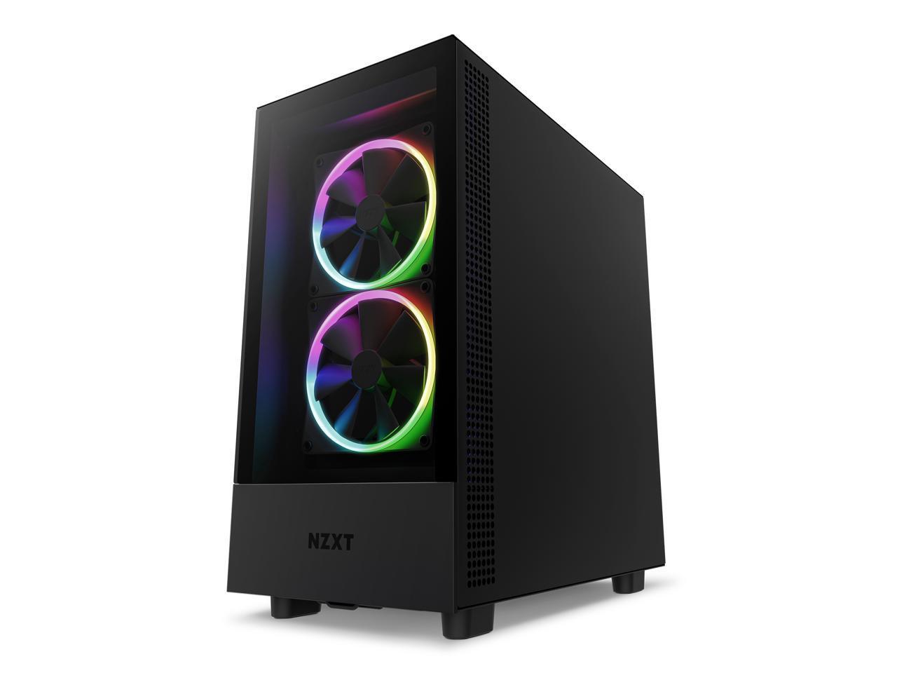 NZXT H5 Elite полностью черный CC-H51EB-01 Черный SGCC Сталь закаленное стекло ATX Micr