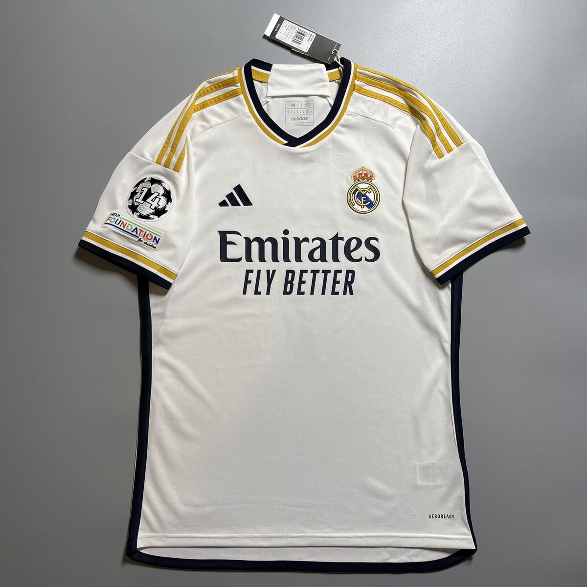 REAL MADRID ADIDAS 2023/2024 FOOTBALL HOME JERSEY #7 VINI JR REAL MADRID ADIDAS 2023/2024 FOOTBALL HOME JERSEY #7 VINI JR