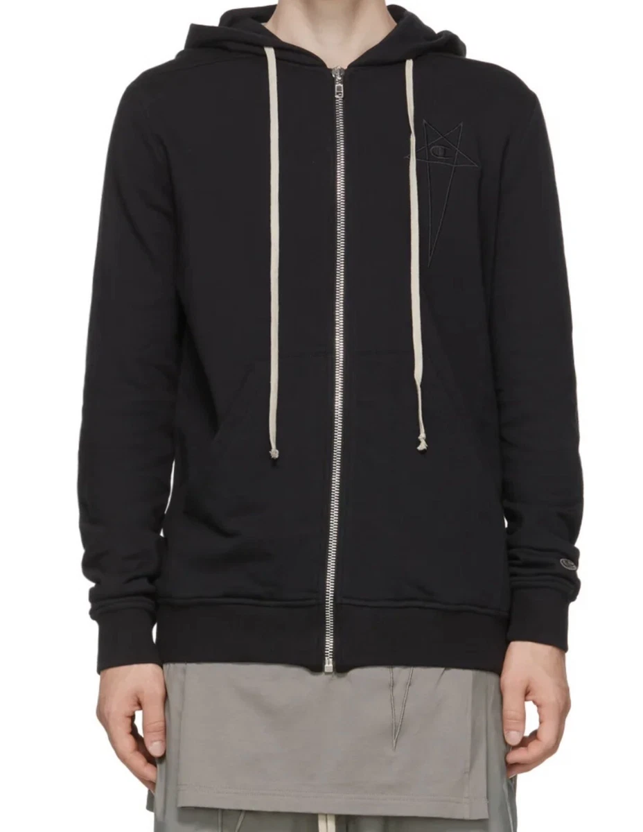 Rick owens sales zip up hoodie