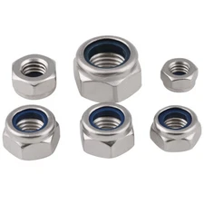 M3 Stainless hex Locknut nut Locknuts-50Pcs
