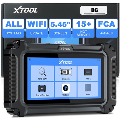 XTOOL D6 Alle System Scan OBD2 Scanner Diagnose Werkzeug Code Reader CAN FD FCA