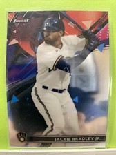 2021 Topps Finest Base #90 Jackie Bradley Jr. - Milwaukee Brewers