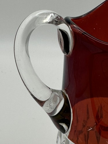 EAPG Greensburg Glass Ruby Stain Creamer Sunken Honeycomb 1903 Souvenir "Mamma" - Picture 13 of 20