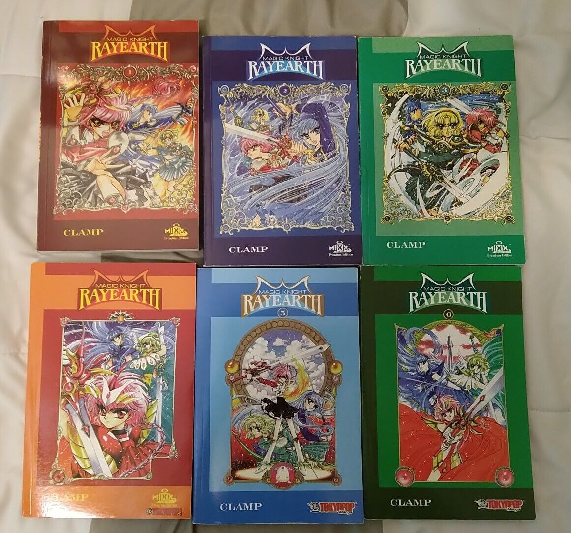 Magic Knight Rayearth Volumes 1-6 Complete English Set 1st Edition