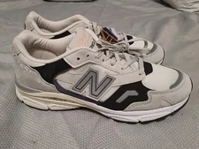 New Balance 920 Shoe Mens Size 10 Made in England White Black Sneaker M920GWK