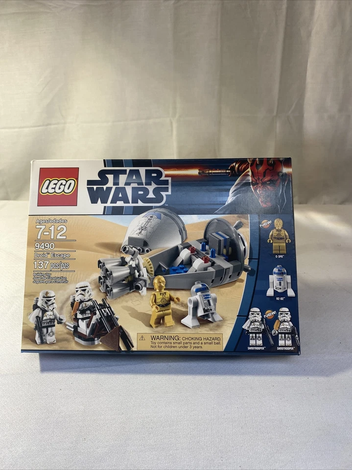 Lego Star Wars 9490 Droid Escape NOVO em folha lacrado C-3PO R2D2 droides Sandtrooper  - Imagem 3 de 4