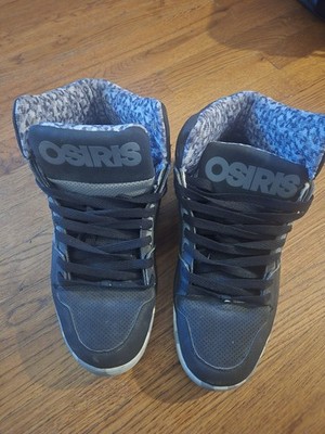Osiris NYC 83 CLK size 14 black and Grey pattern 