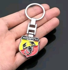 ABARTH FIAT SPORTING AUTO CAR KEYCHAIN METAL GADGET