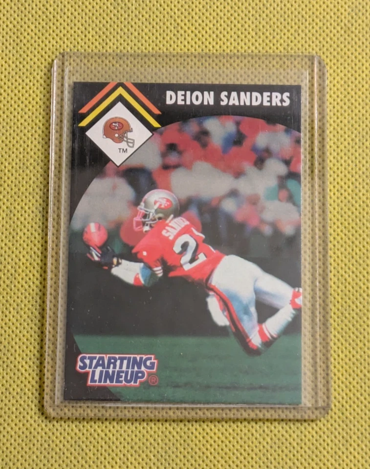 1995 Kenner Starting Lineup Card DEION SANDERS #21 - SF 49ers HOF - Image 3 of 3
