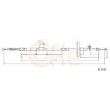 Handbremsseil hinten links für Chevrolet Cruze J300 J305 J308 | 163141
