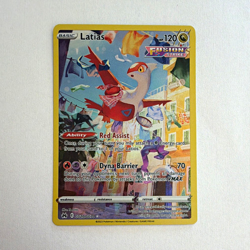 Pokemon Latias GG20/GG70 Crown Zenith Galarian Gallery Ultra Rare Holo 120HP