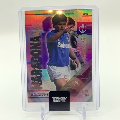 Diego Maradona /99 Topps Total Football Encrypted