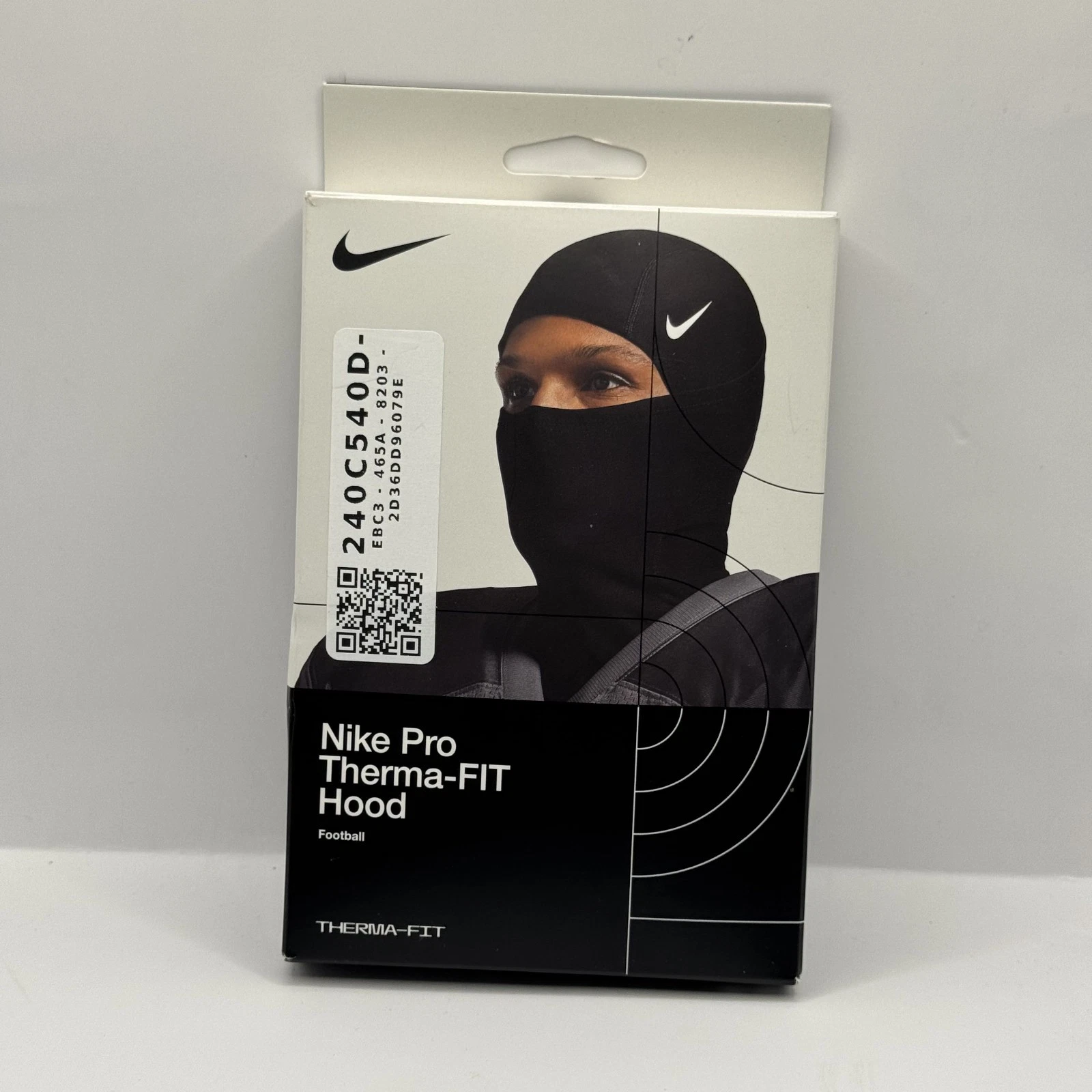 Nike Pro Therma Fit Hyperwarm Hood Balaclava Ski Mask Black White New