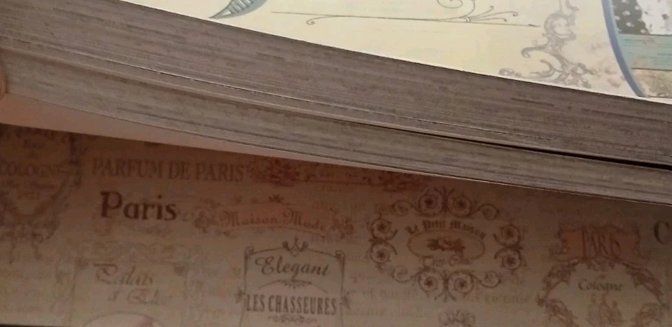 Almohadilla de papel para álbumes de recortes Theodosia Square 12x12 180 hojas, flores vintage, geomas Foto 4 de 4