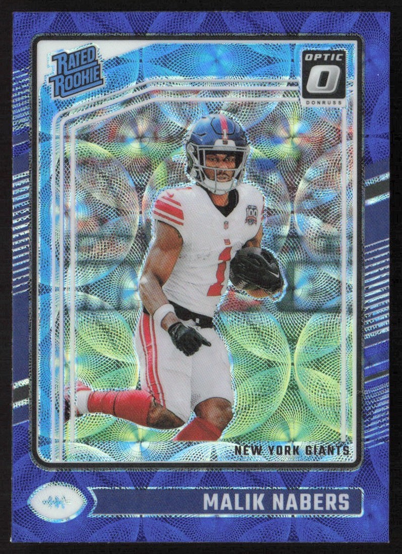 2024 Donruss Optic Blue Scope Malik Nabers Rookie #271 GS1