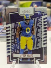 Panini 2023 Absolute Byron Young #182 Los Angeles Rams Rookie Base Card