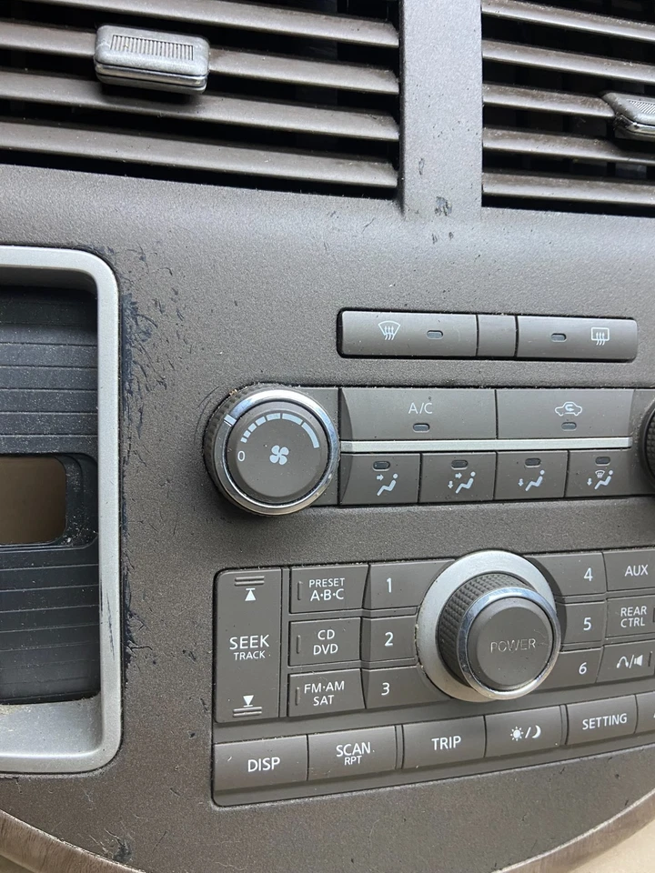 2007 to 2009 Nissan Quest Radio Shifter Climate Control Panel Bezel Oem T9126 DG - Image 2 of 4