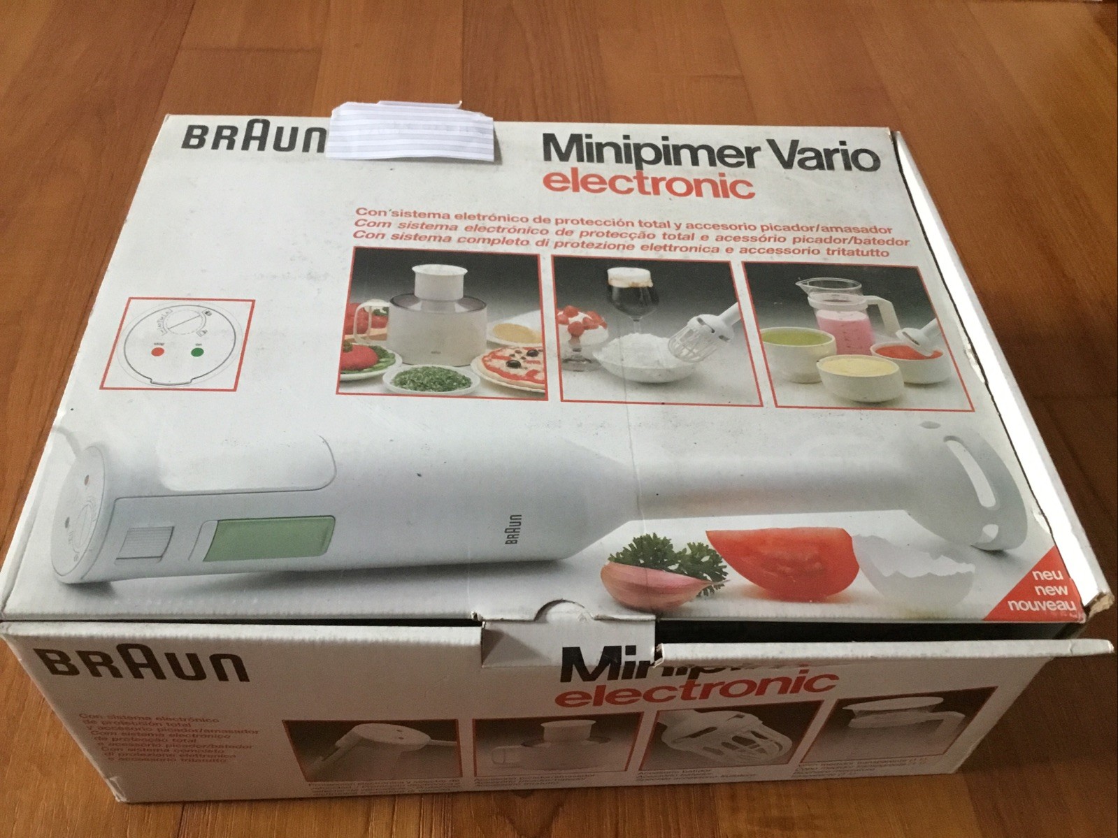 Braun Minipimer Vario Electronic Nuovo Vintage