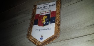 GENOA VS CAGLIARI RARE PENNANT EMBROIDERED PENNANT 2018/2019