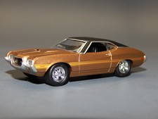 1972 72 Ford Gran Torino Brown Black Roof Laser Rr 164 Diorama Replica Vhtf