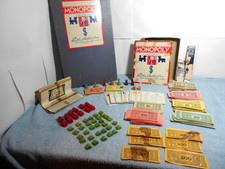 ANTIQUE MONOPOLY GAME 1936 A PARKER BROTHERS TRADING GAME MADE IN USA - L 493