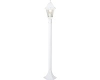 AußEnstehleuchte Alu/Glas IP44 1-Flammig Hxb 1000X170 Mm Nissi Weiß