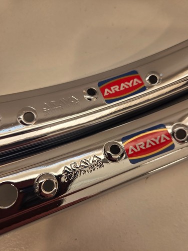 Roue Avant BMX Old School Araya 7c – 20 Pouces, Moyeu ACS Doré, 36 Trous, Années 80