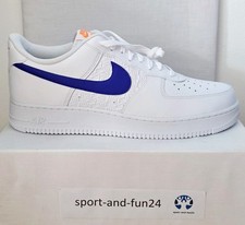 Nike Air Force 1´ 07    Sneaker  FD06667-100    Weiß/Blau  Gr. 49,5