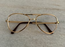 Vintage Gold Filled Colonel 54 Aviator Glass Frames France