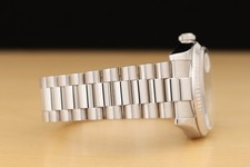 ROLEX MENS DAY-DATE 118239 SILVER ROMAN DIAL 18K WHITE GOLD PRESIDENT 36MM WATCH 9