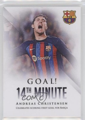 2022-23 Futera FC Barcelona GOAL! Gold 10/10 Andreas Christensen #BGL16 0s9u