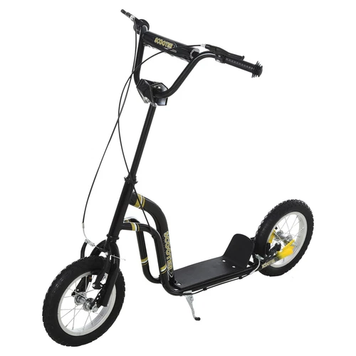 Kinderroller ab 5 Jahre Scooter Kinderscooter Tretroller Cityroller Schwarz